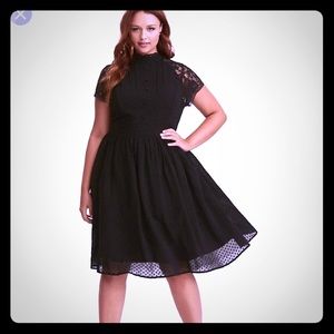 NWT Torrid Retro Black Swing Dress
